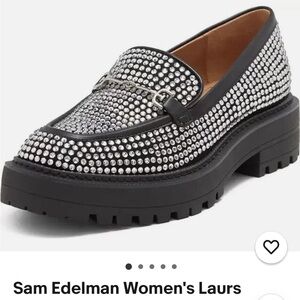 Sam Edelman Laurs Glitz Crystal Loafers
